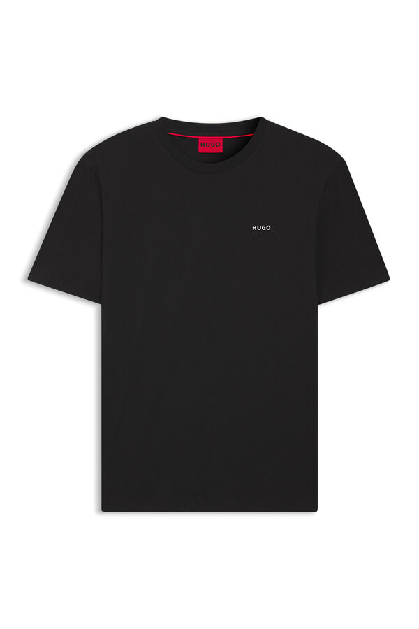 HUGO T-shirt de manga curta Preto