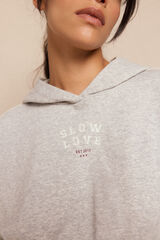 Slowlove Sudadera capucha slowlove Gris oscuro