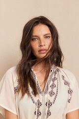 Slowlove Blusa bordados White