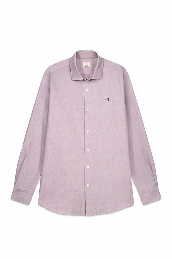 OOTO Camisa oxford liso Rosa