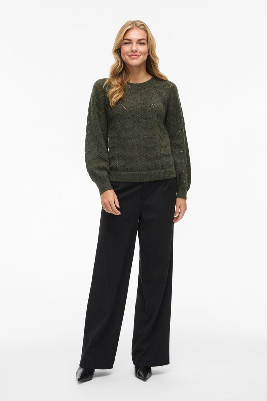 Jersey de punto con calados