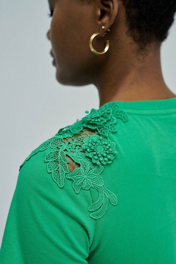 Salsa Jeans T-shirt com estampado floral Verde