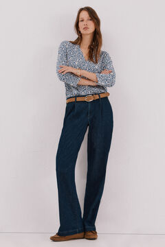 Cortefiel Top b&aacute;sico cuello mao