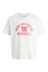 Jack & Jones Camiseta b&aacute;sica con estampado frontal