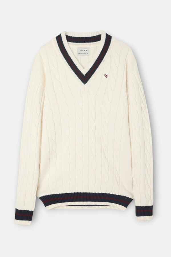 Silbon Jumper College Beige
