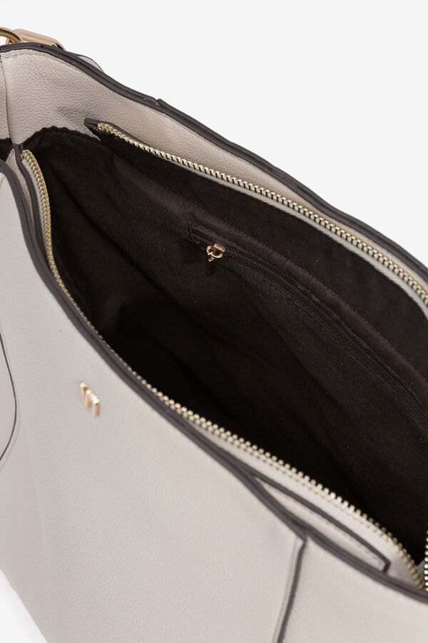 Vilanova Bolso de Hombro Efecto Piel Marfil