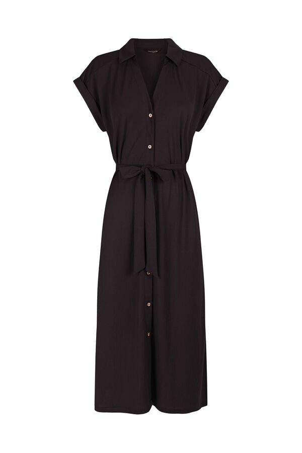 Cortefiel Shirt dress Black