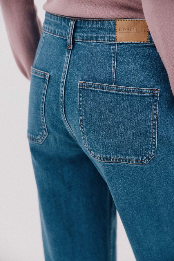 Cortefiel  marine trousers pockets Blue