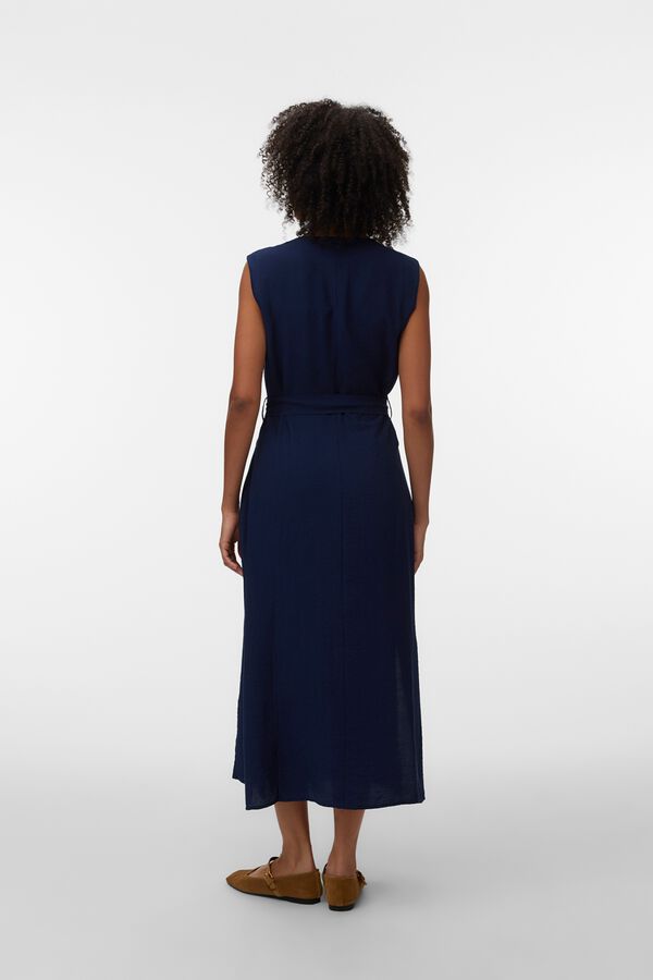 Vero Moda Sleeveless shirt dress Navy
