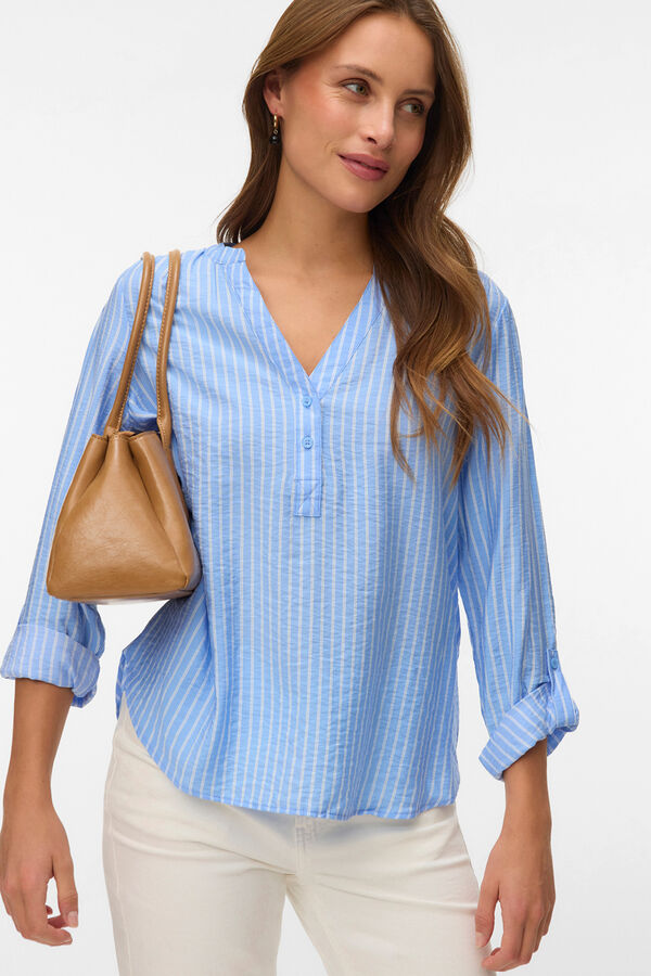 Vero Moda Camisa de manga larga Azul
