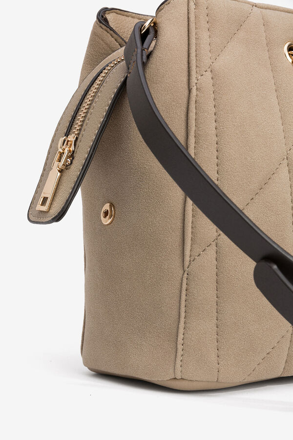 Vilanova Mala City com efeito camur&ccedil;a acolchoada Tostado