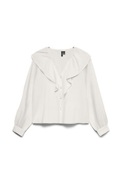 Vero Moda Blusa manga larga de mujer con volantes