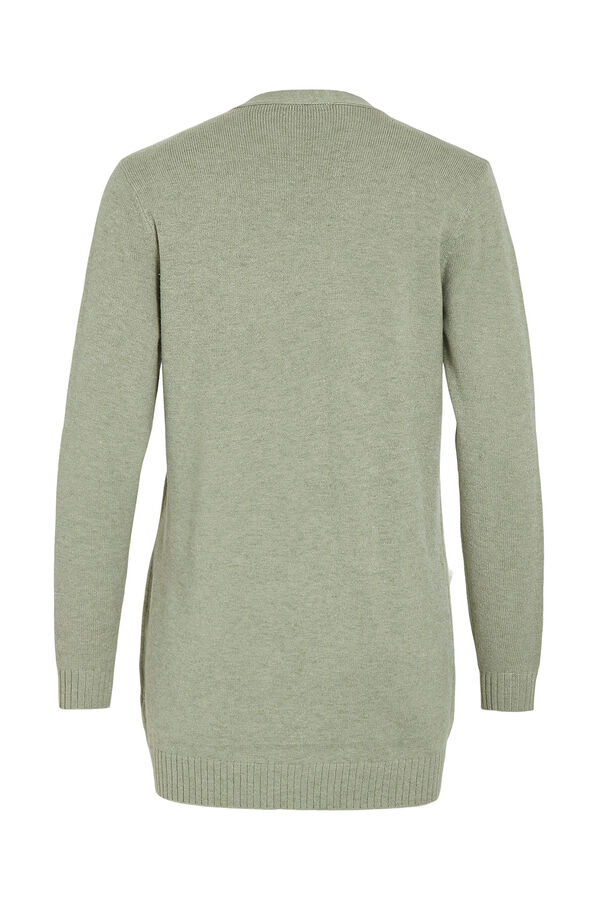 Vila C&aacute;rdigan de punto con viscosa Kaki