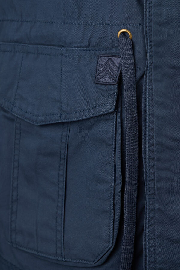 Silbon Military garment dye parka Navy