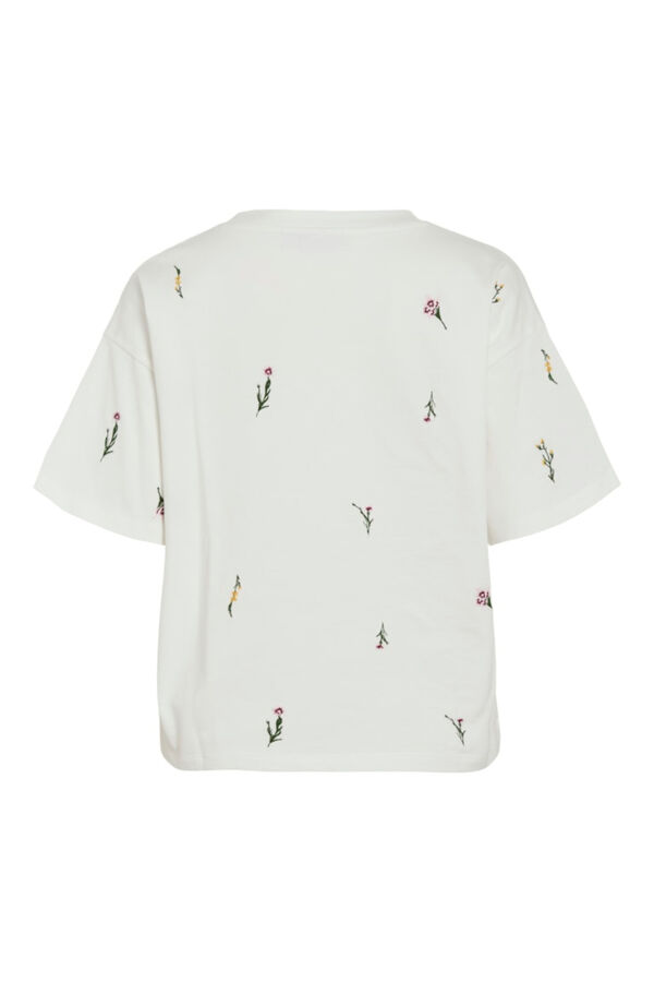 Camiseta manga corta de algodón orgánico con bordados | Camisetas de ...