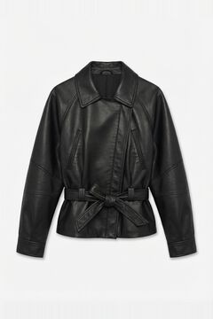 Vero Moda Chaqueta cintur&oacute;n efecto piel
