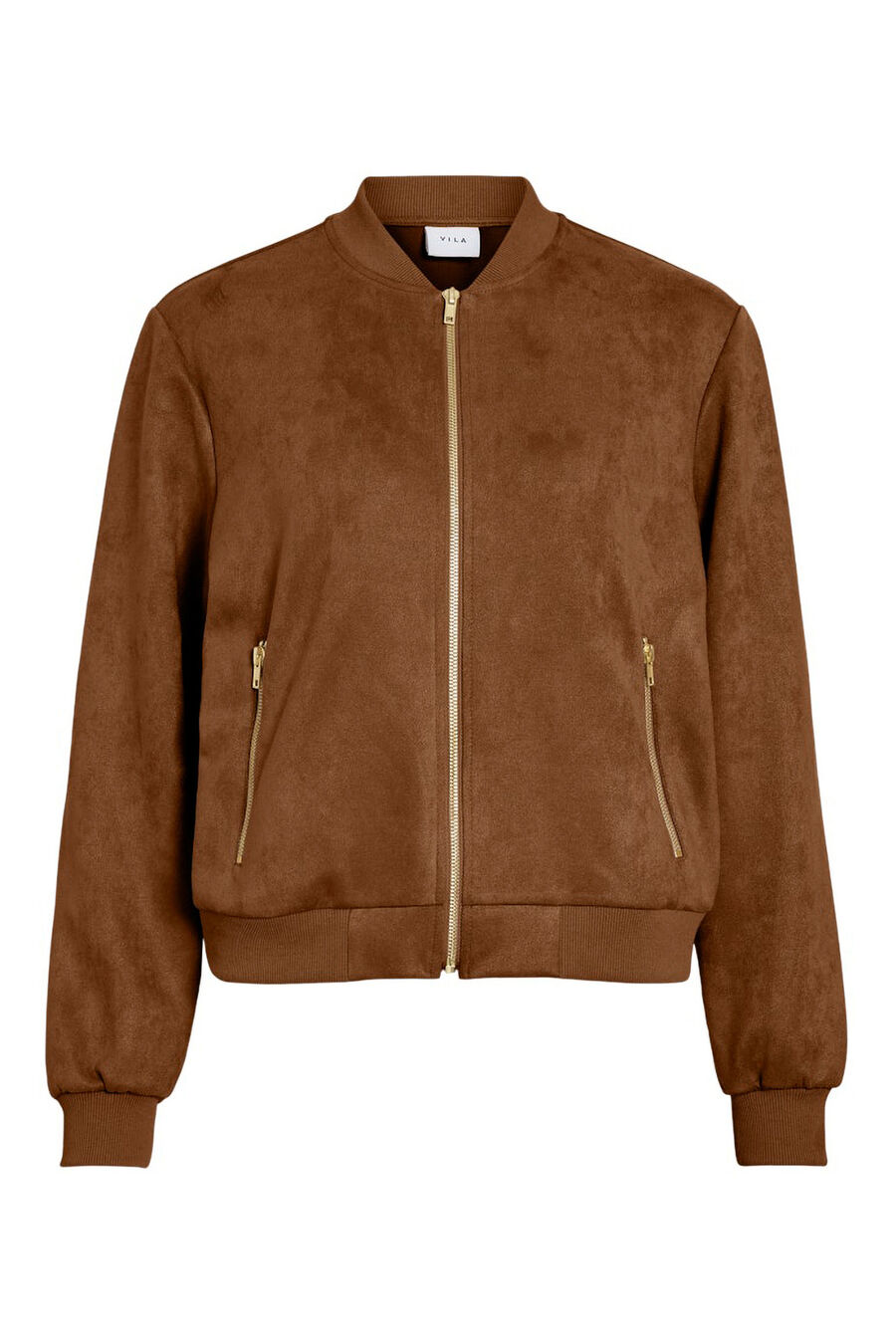 Chaqueta bomber de antelina