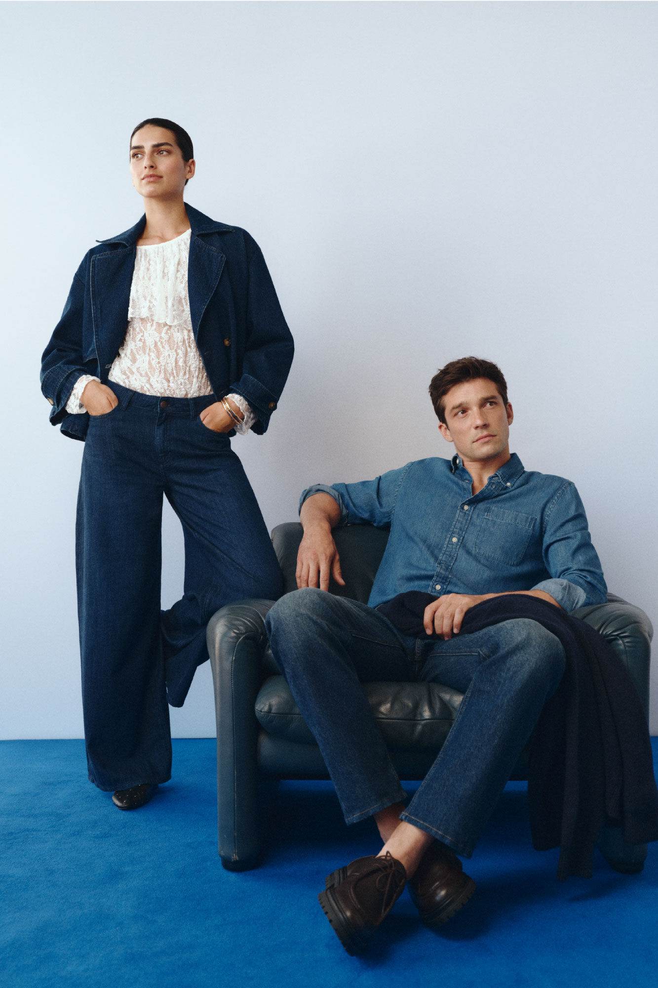 Cortefiel Top renda folho