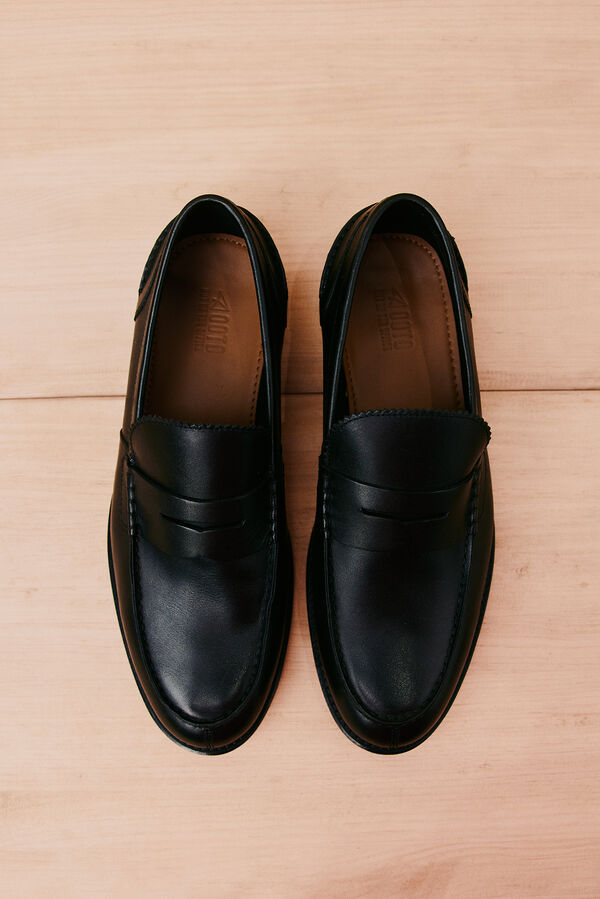 OOTO Mocasin piel Negro