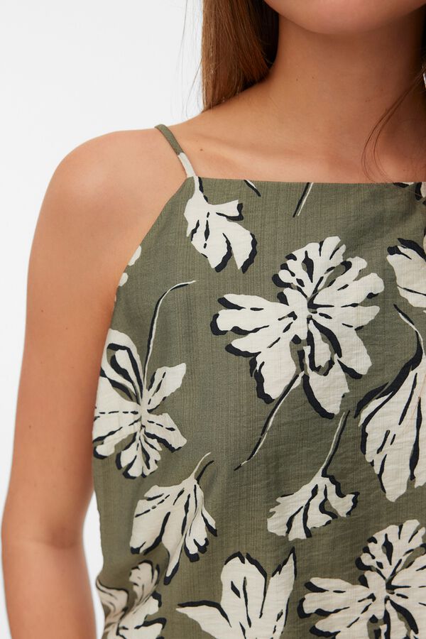 Vero Moda Top estampado con tirantes Verde