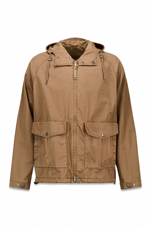 OOTO Parka curta de algod&atilde;o Castanho