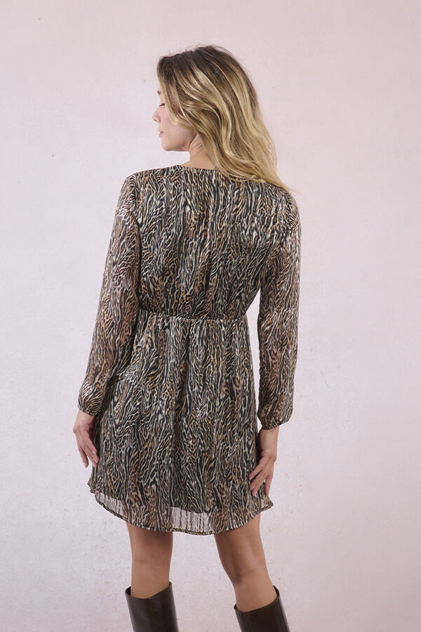 Molly Bracken Vestido de manga comprida com estampado Multicolorido