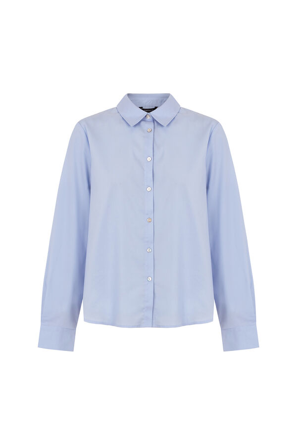 Cortefiel Camisa popel&iacute;n Azul