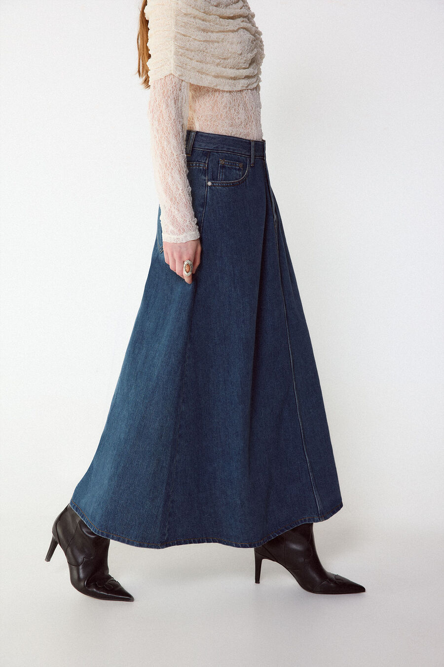 Falda Larga Vaquera
