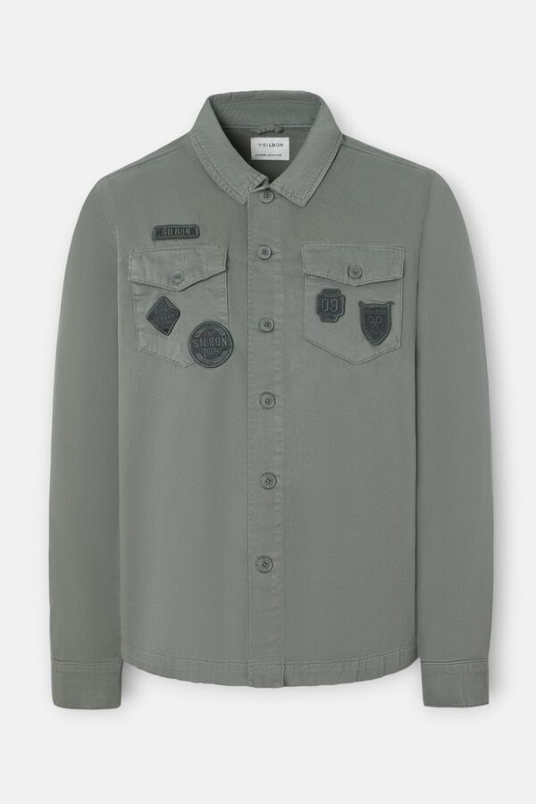 Silbon Sobrecamisa parches Verde