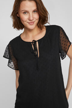 Vila Blusa manga curta plumetti