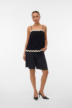 Vero Moda Top de tirantes escote cuadrado Negro
