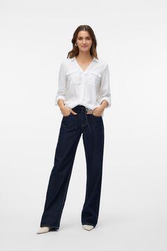 Vero Moda Camisa manga comprida em linho