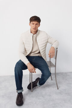 Cortefiel C&aacute;rdigan tejido combinado