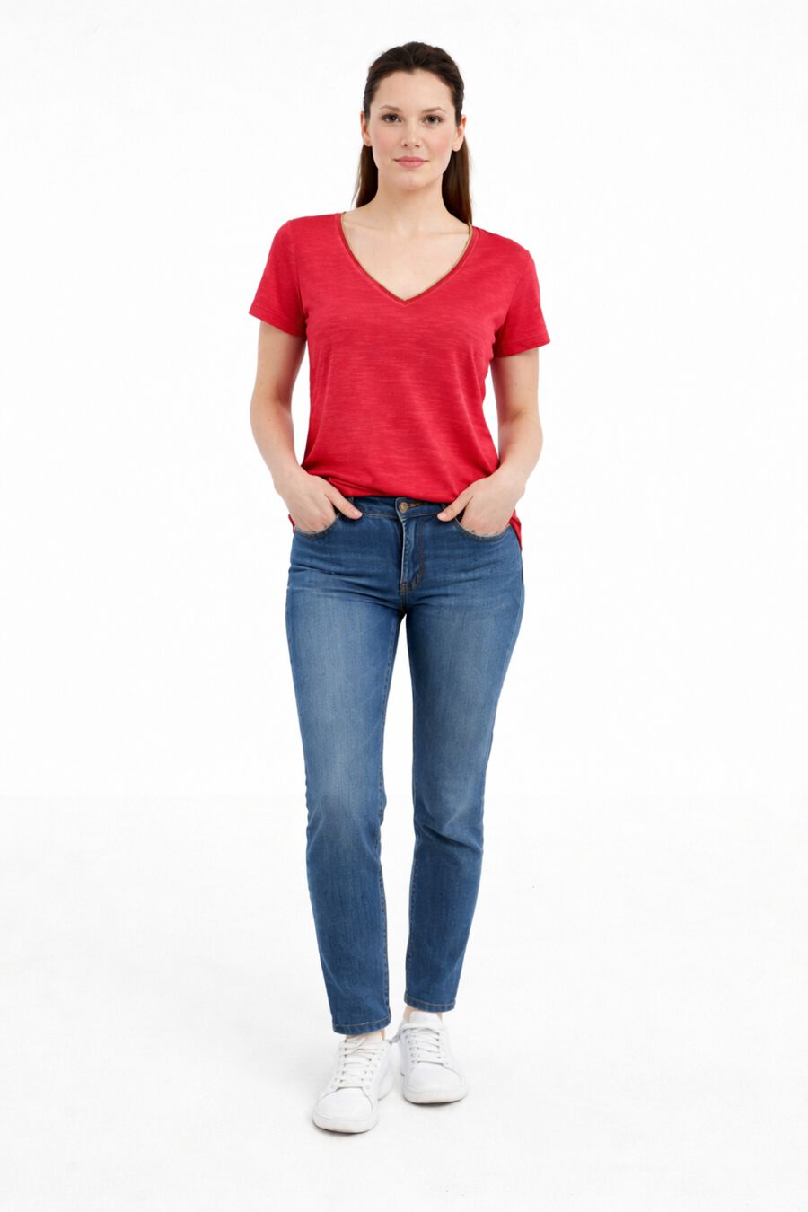 Camiseta manga corta de viscosa