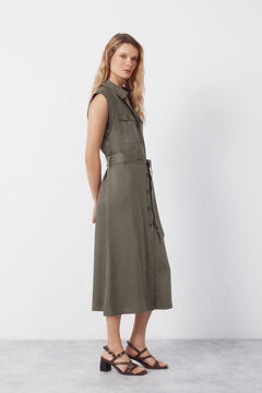 Cortefiel Vestido cargo tencel