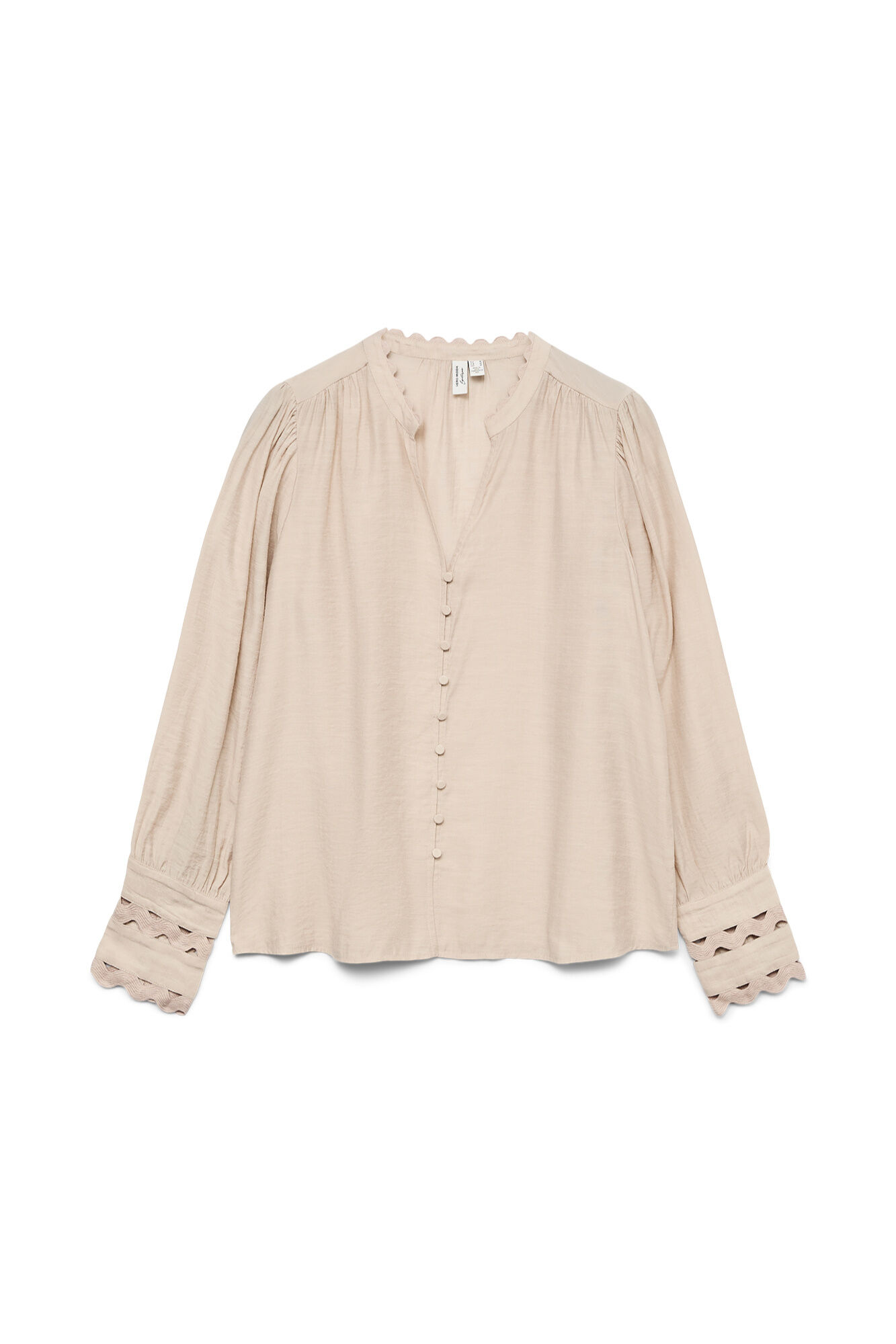 Vero Moda Camisa de manga larga detalles calados