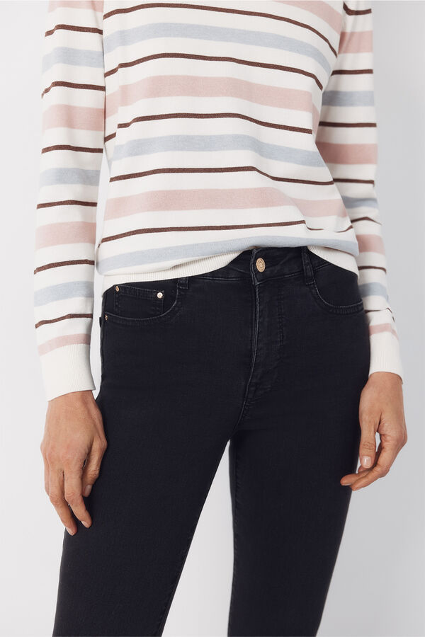 Cortefiel Jeans Sensational Pitillo Estampado gris