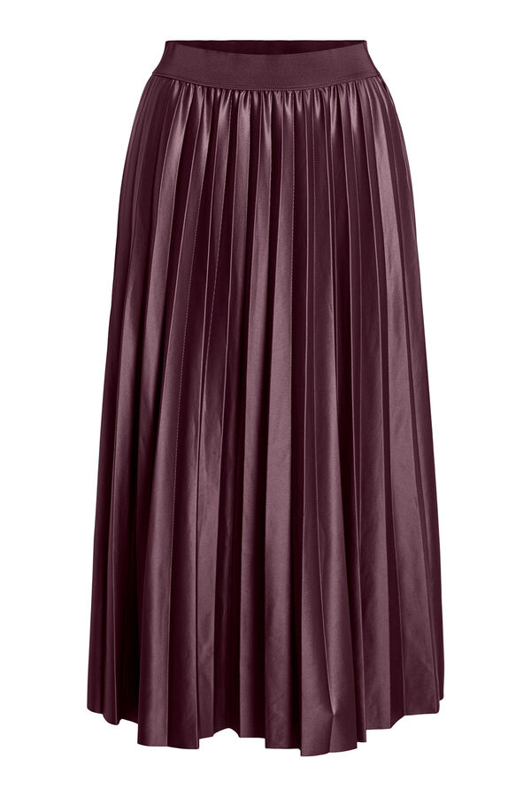 Vila Falda midi plisada Vino