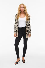 Vila Print viscose midi cardigan Printed beige