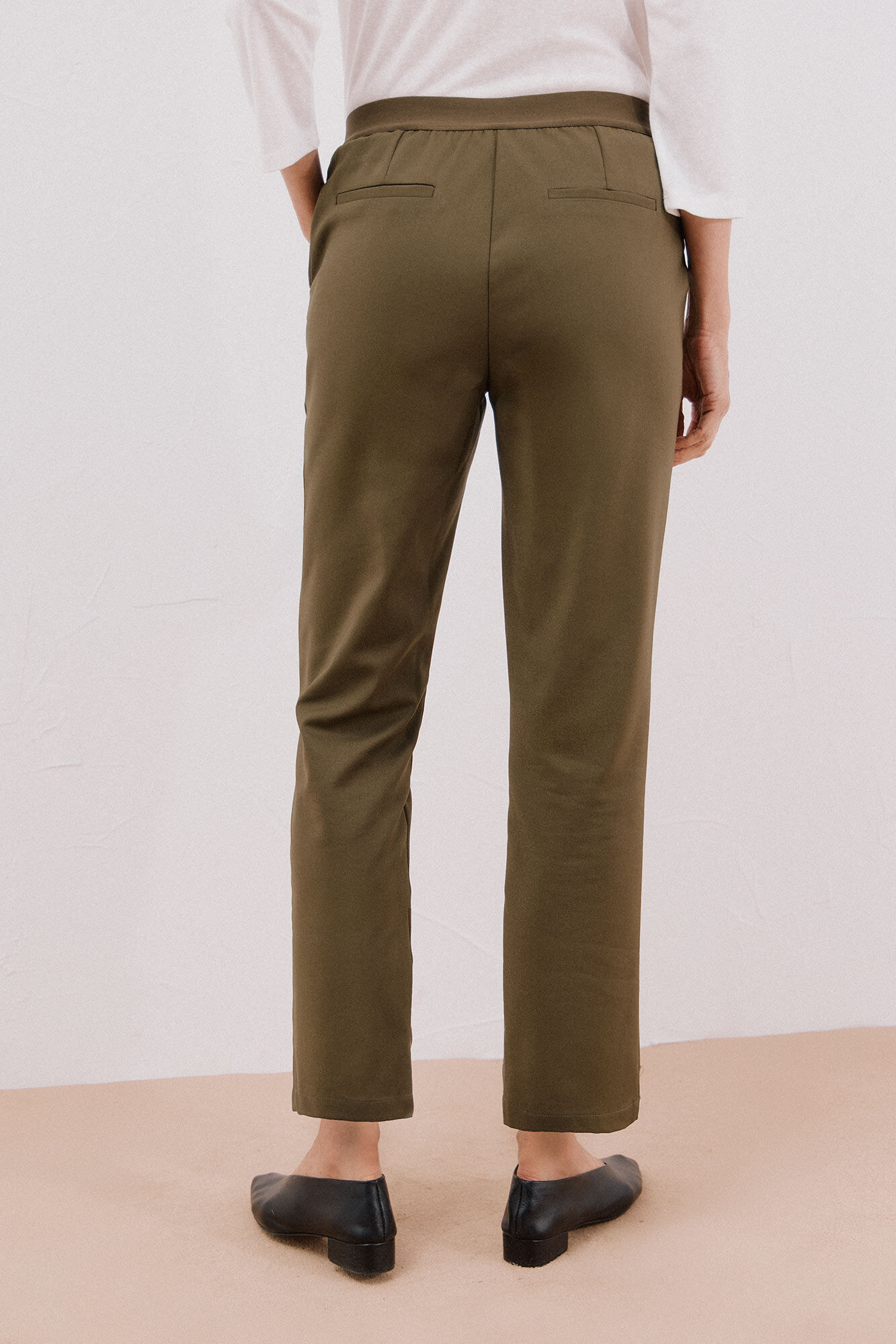 Cortefiel Pantal&oacute;n recto con goma en la espalda