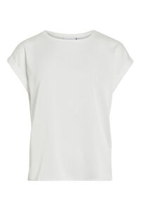 Vila Top satinado de manga corta