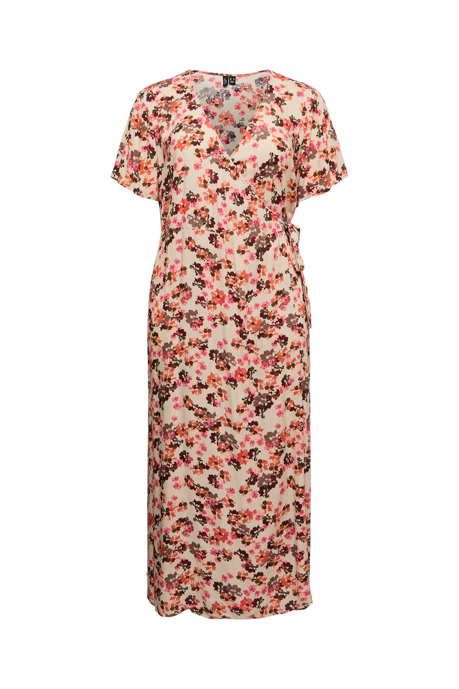 Vestido largo manga corta talla grande