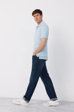 Cortefiel Polo coolmax&reg; gola jacquard