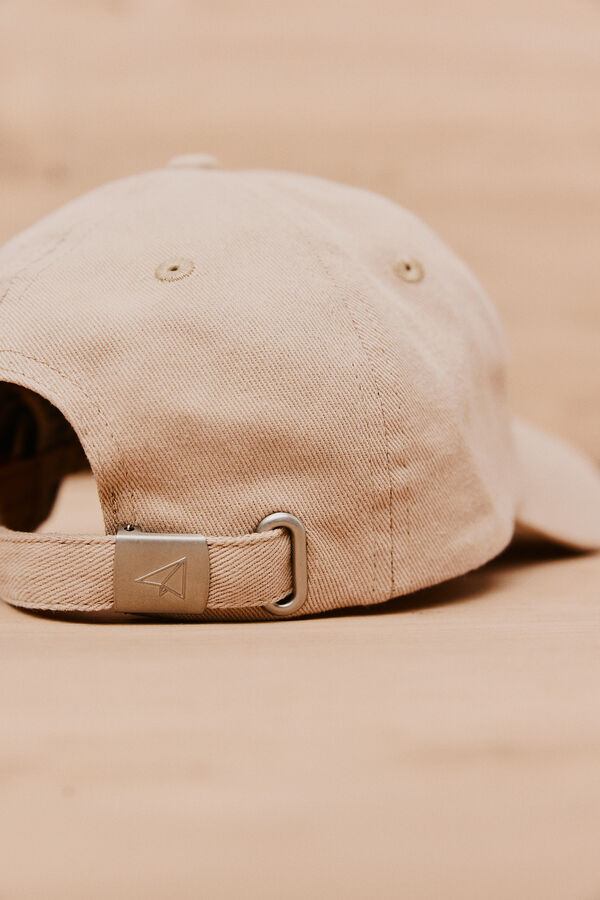 OOTO Gorra visera textil Camel