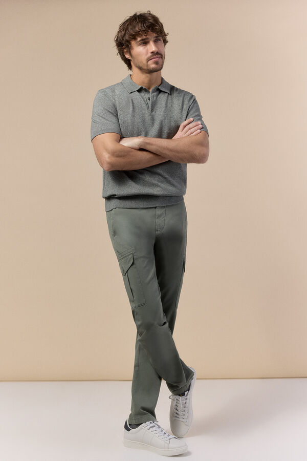 OOTO Pantal&oacute;n cargo slim Kaki