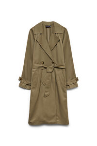 Vero Moda Gabardina midi manga larga