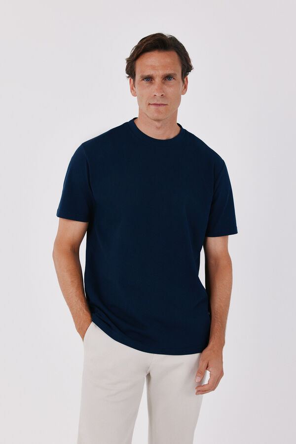 Cortefiel T-shirt refinada Azul