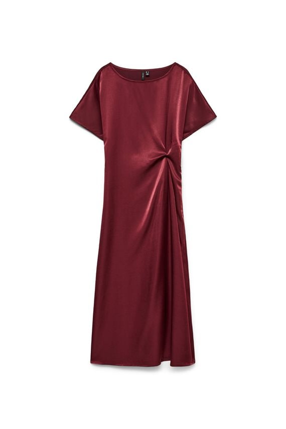 Vestido midi satinado