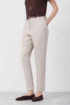 Cortefiel Pantal&oacute;n con lino