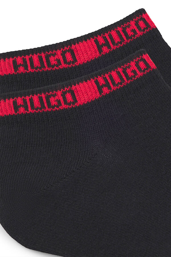 HUGO Pack dos calcetines Negro